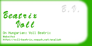 beatrix voll business card